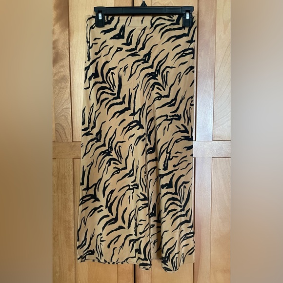 Madewell Dresses & Skirts - Madewell Silk Midi Slip Skirt in Tiger Stripe